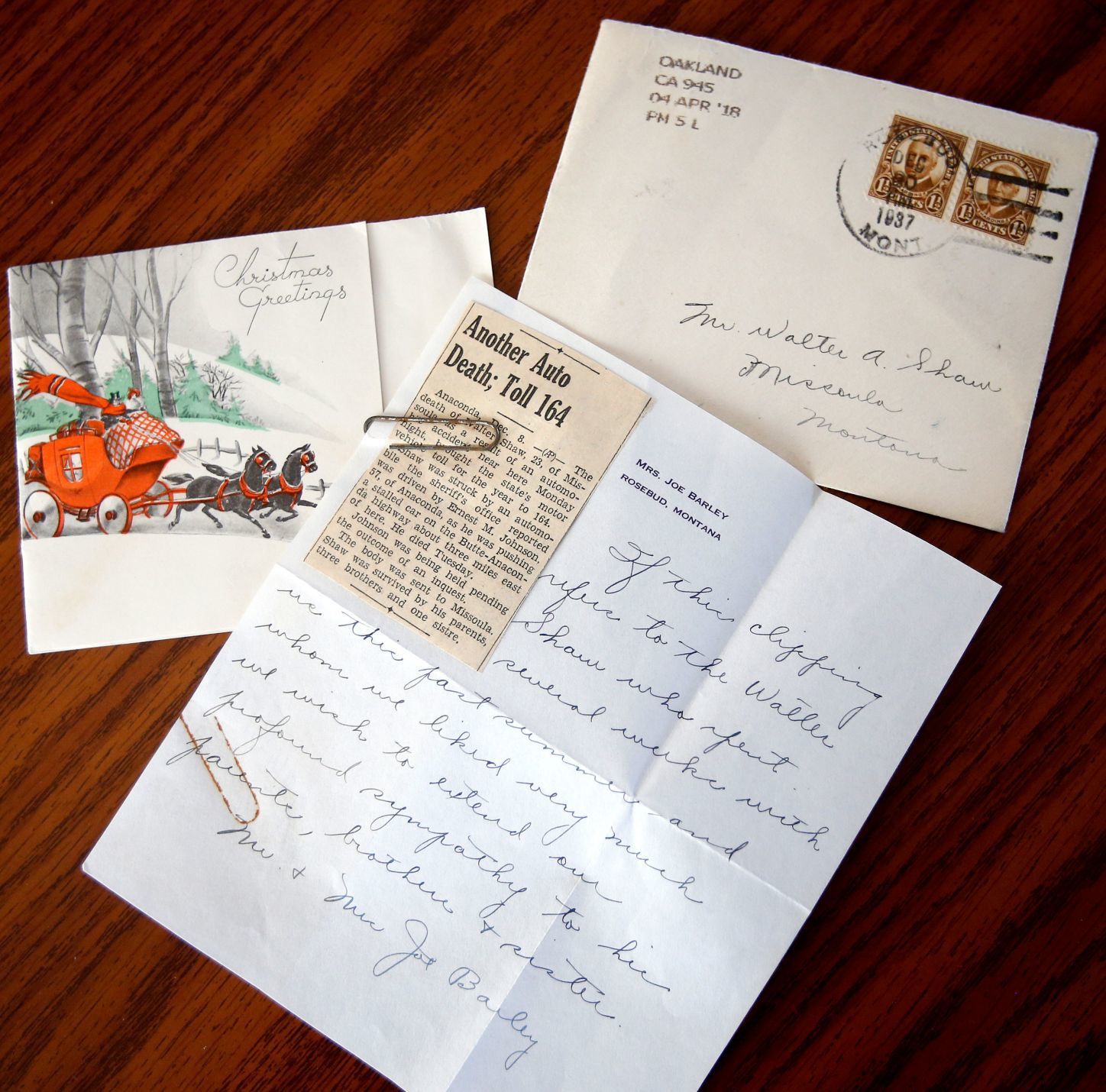 1937 Letter